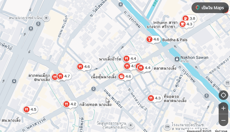 แผนที่ย่านนางเลิ้ง